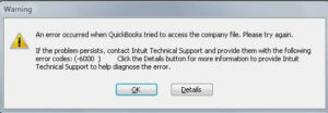 QuickBooks Error code 6000