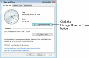 Set Correct Time and Date