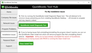 Use QuickBooks Install Diagnostic Tool
