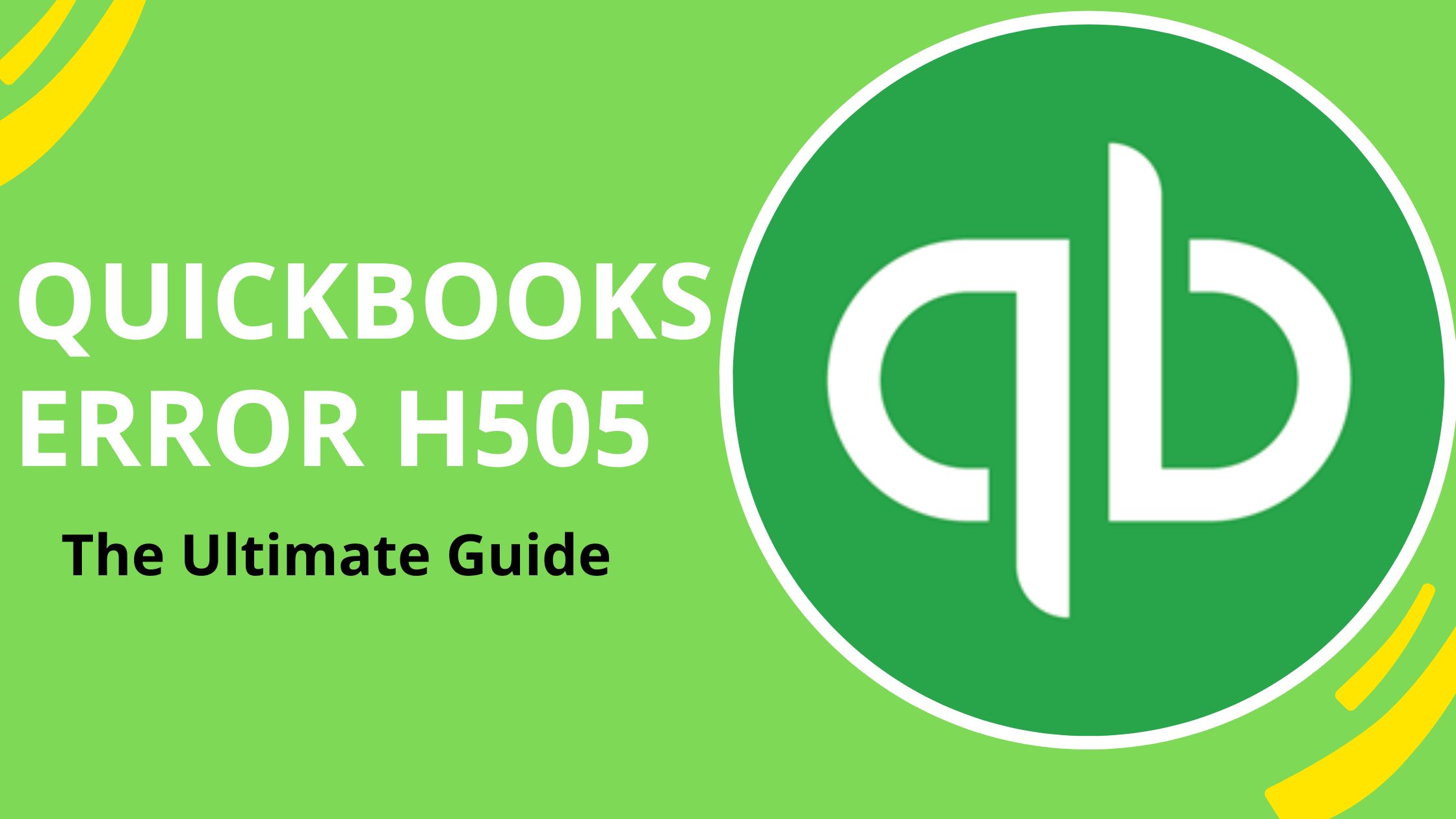 QuickBooks Error H505