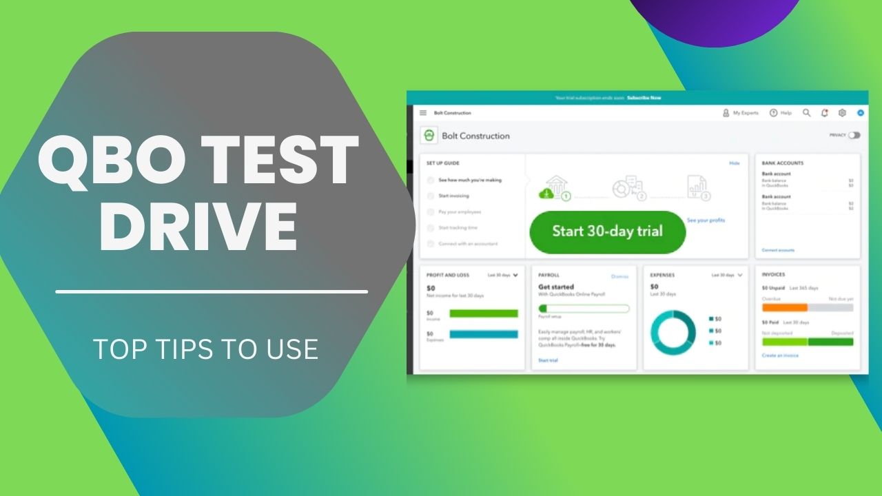 QBO Test Drive: Your Ticket to Better Bookkeeping
